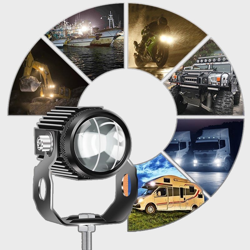 Faro LED potente per moto