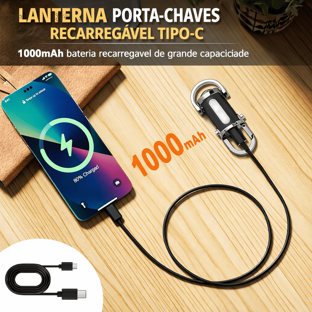 Potente farol LED para moto
