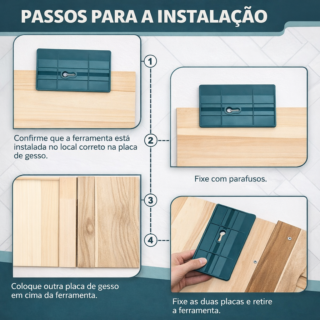 🔥Ferramenta para instalação de placas de gesso
