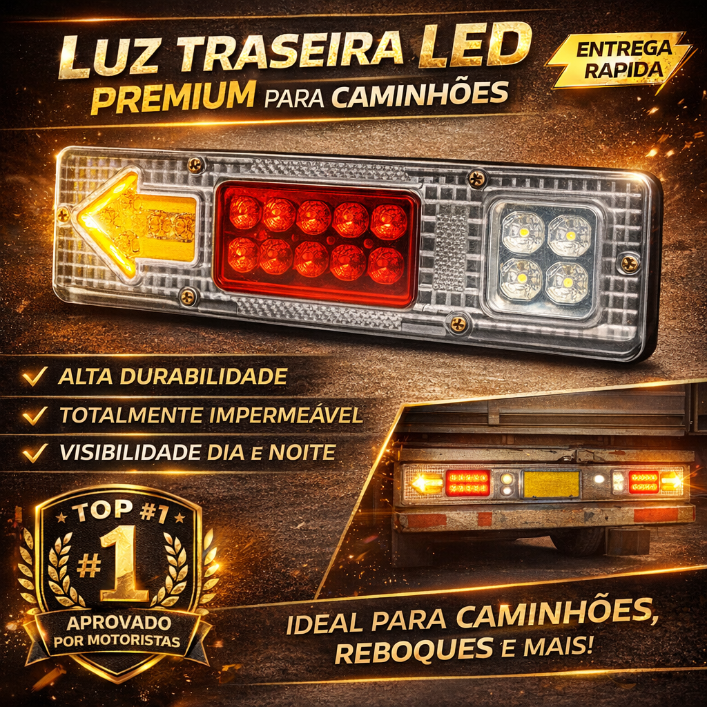 Potente farol LED para moto