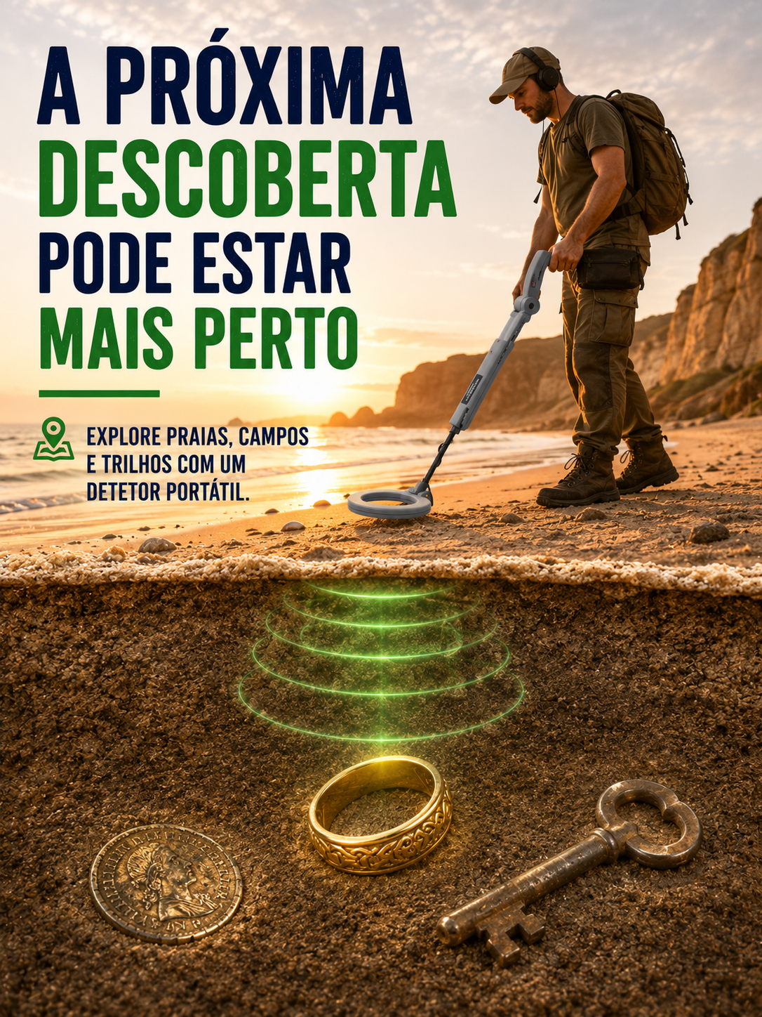 Potente farol LED para moto