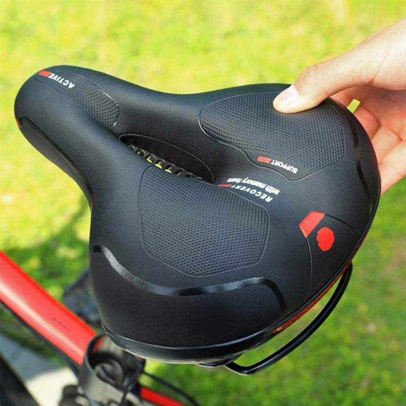 Sella da bicicleta comoda e ampia
