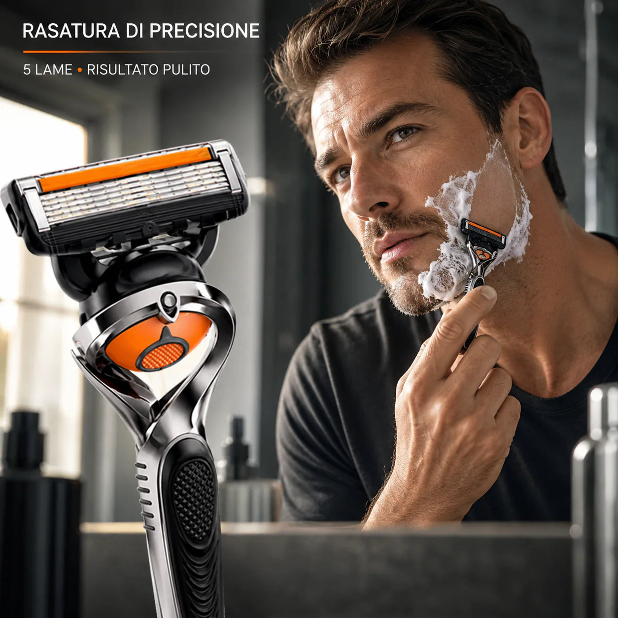 Barbeador 6 Lâminas Premium – Suave Sem Irritação