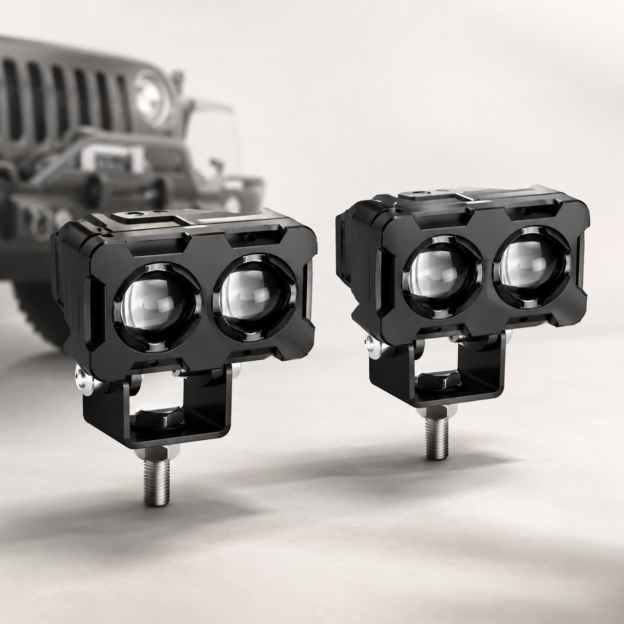 Mini Faróis LED Universais para Moto