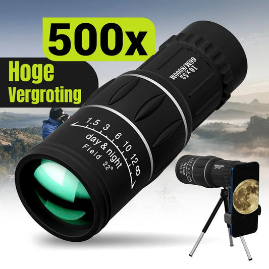 Telescópio Monocular HD com Zoom 16x52