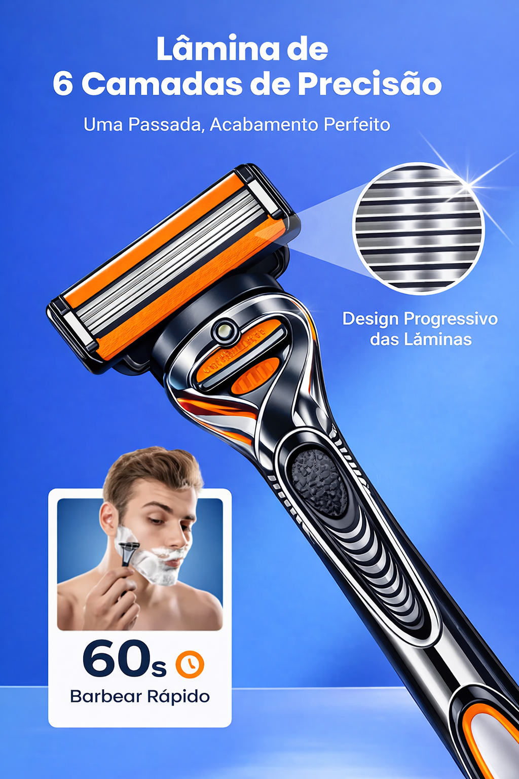🔥Kit de lâminas de barbear para homens