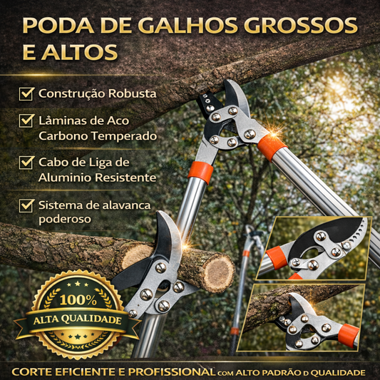 Tesoura de poda com cabo longo