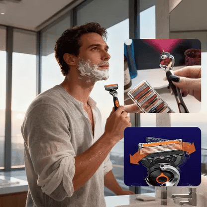 Barbeador 6 Lâminas Premium – Suave Sem Irritação