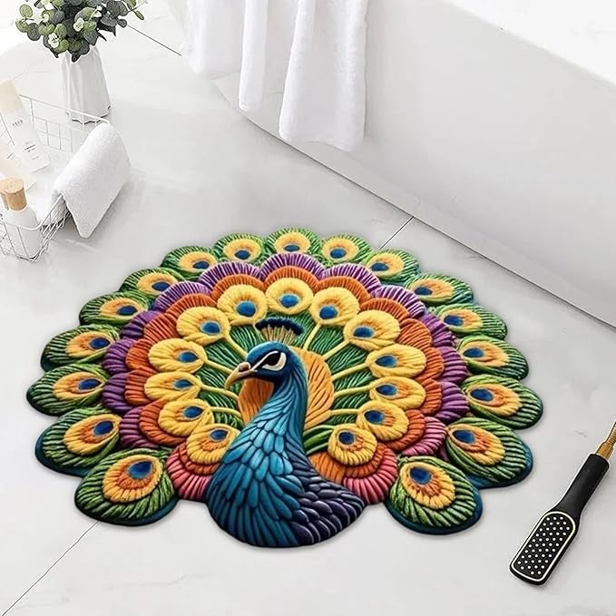 🔥Tapete 3D de pavão