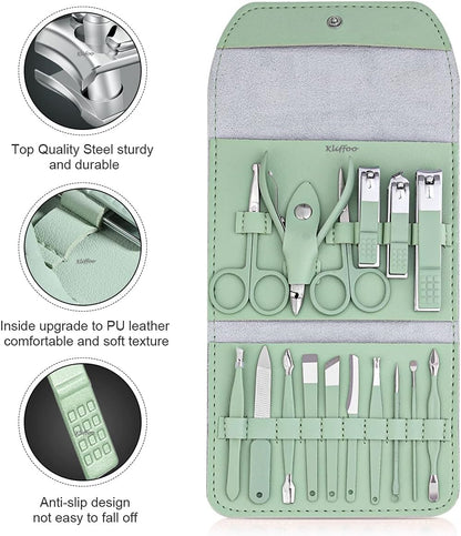Conjunto requintado de corta-unhas (16 peças)