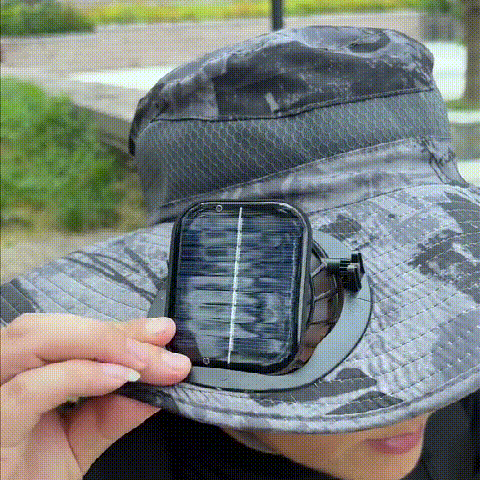 Chapéu de Sol com Ventilador Solar