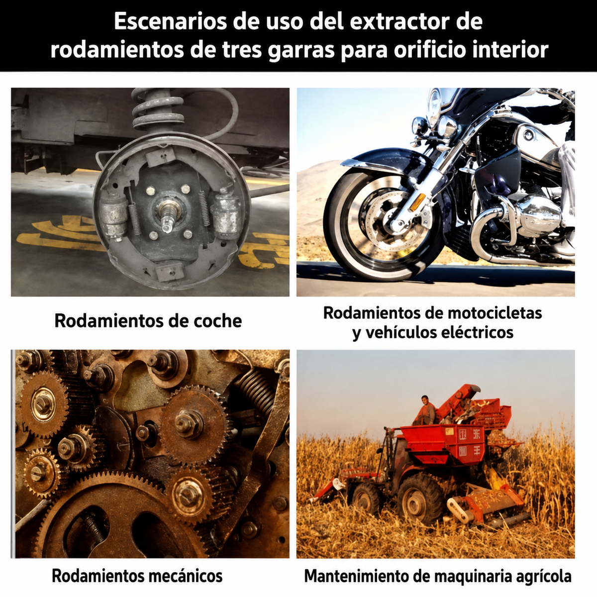 Separador de rolamentos de 3 garras