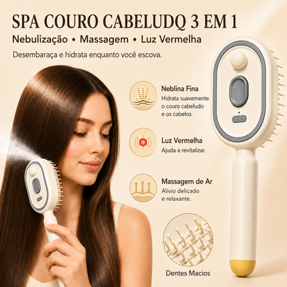 Escova de Massagem para o Couro Cabeludo