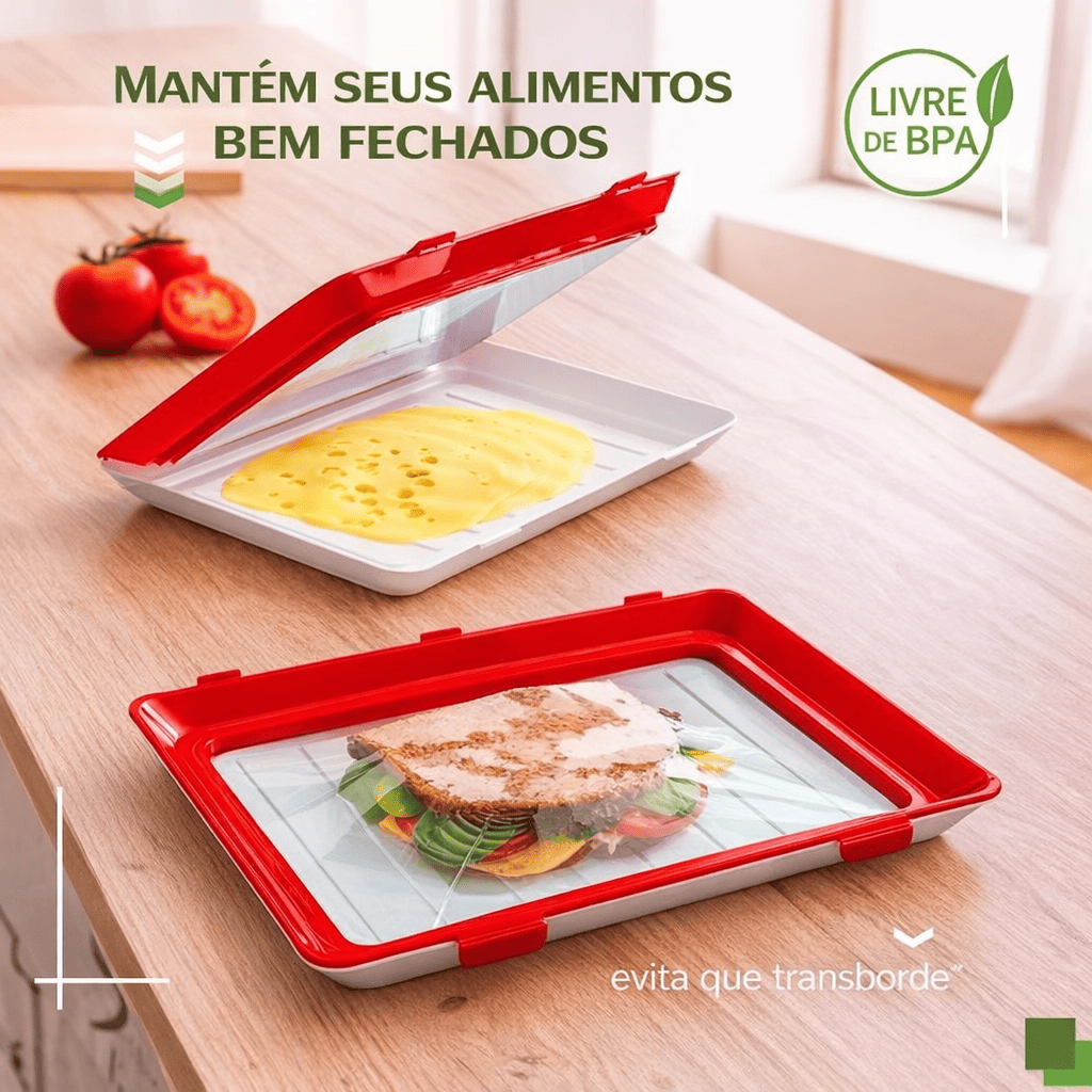Bandeja de Armazenamento de Alimentos