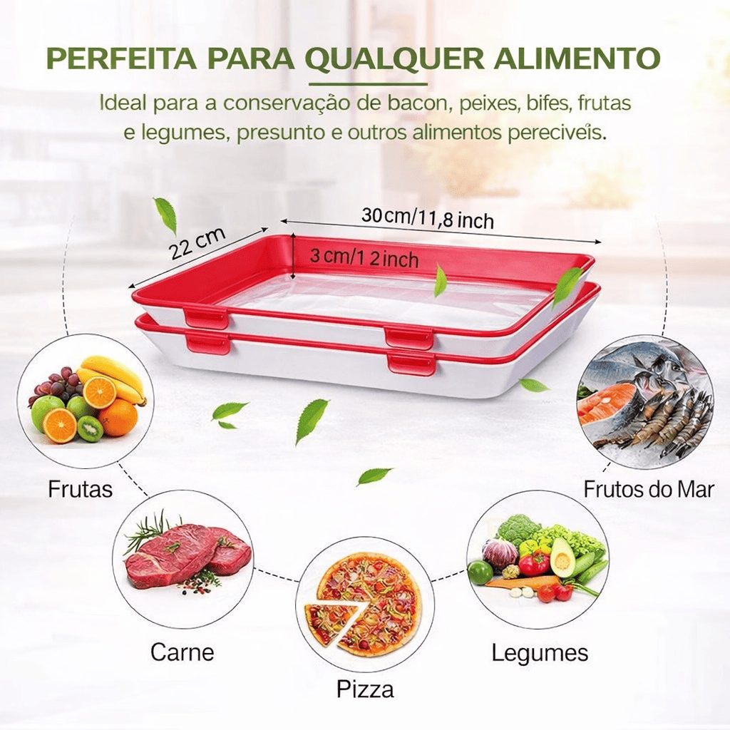 Bandeja de Armazenamento de Alimentos