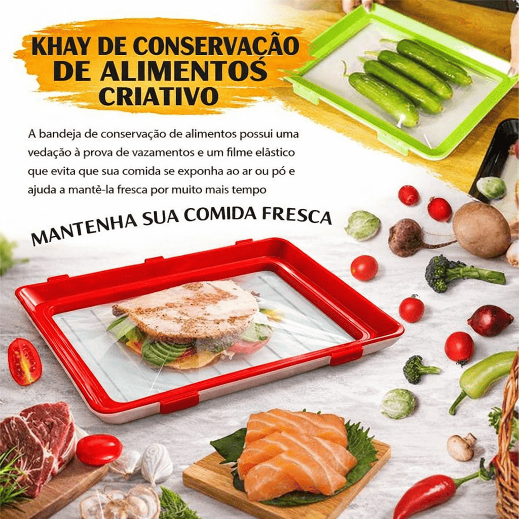 Bandeja de Armazenamento de Alimentos