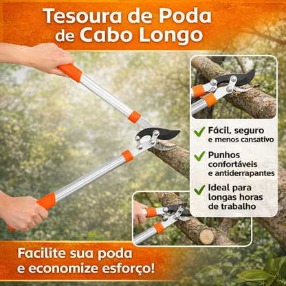 Tesoura de Poda Profissional de Cabo Longo