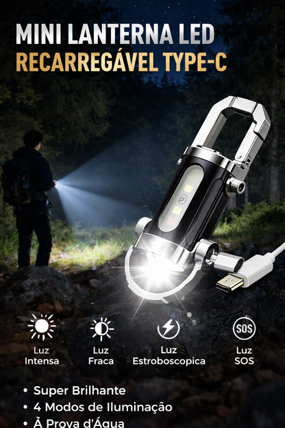 Potente farol LED para moto