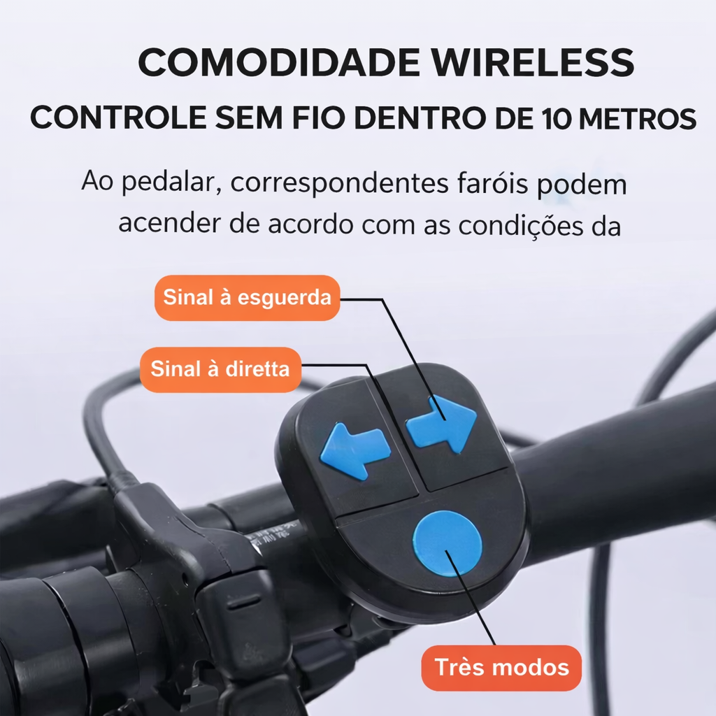 Potente farol LED para moto