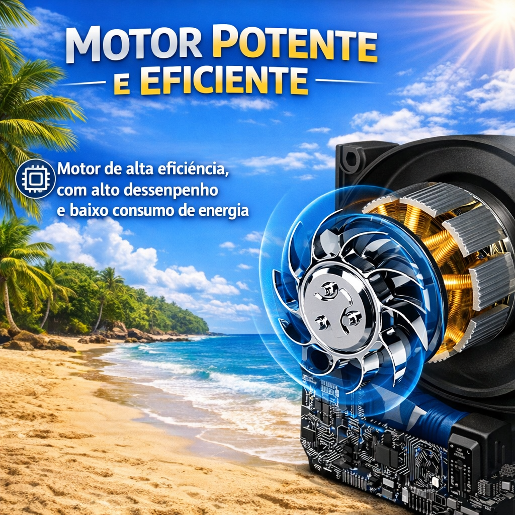 Chapéu com Ventilador Solar à Prova d’Água
