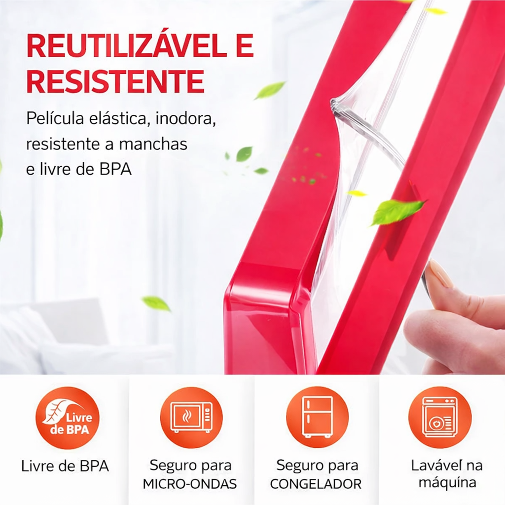 Bandeja Hermética para Conservação de Alimentos
