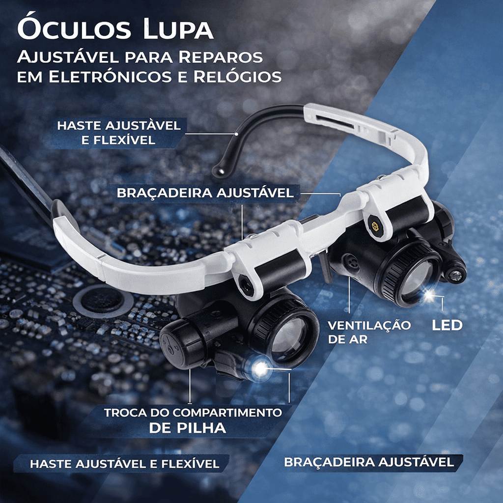 Potente farol LED para moto