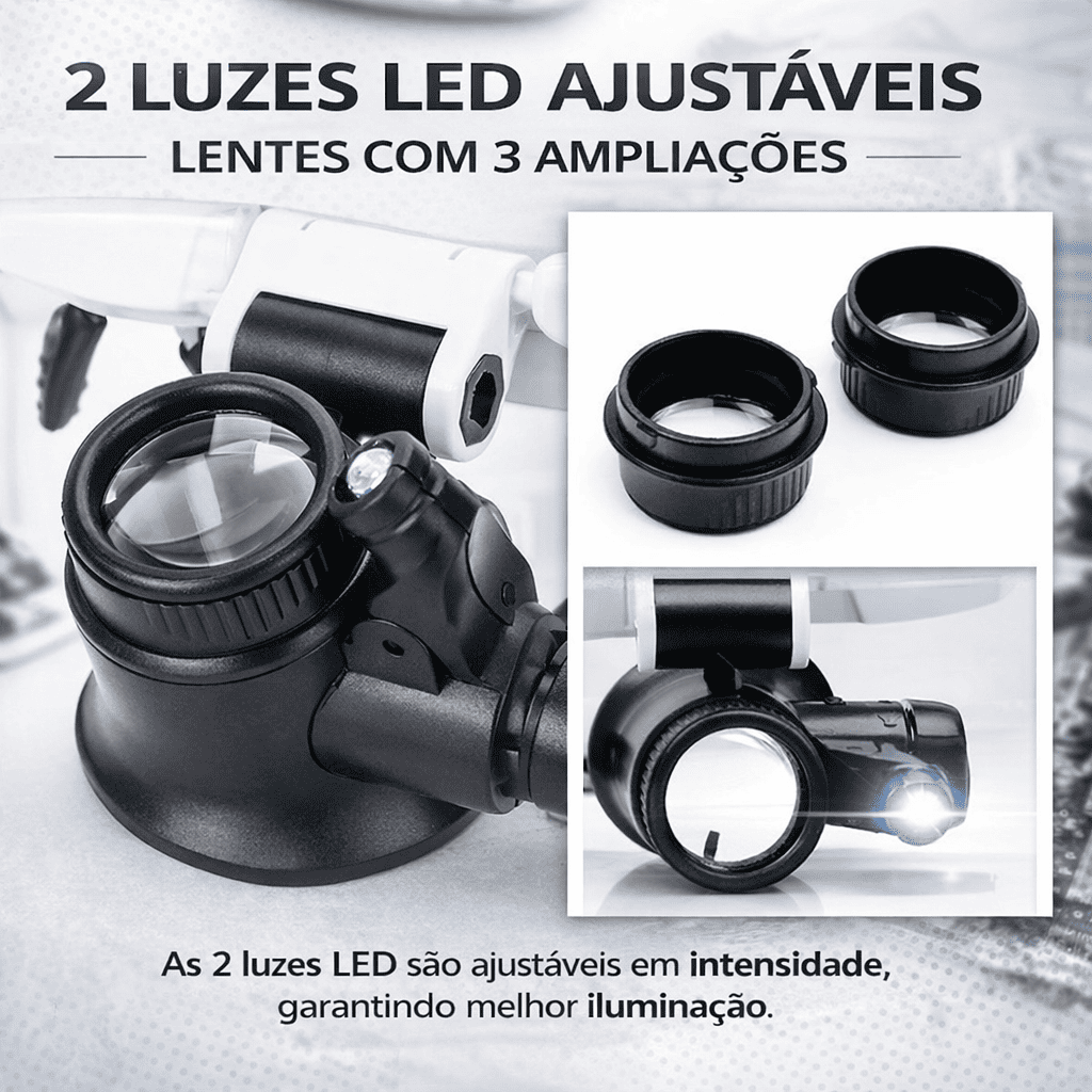 Potente farol LED para moto