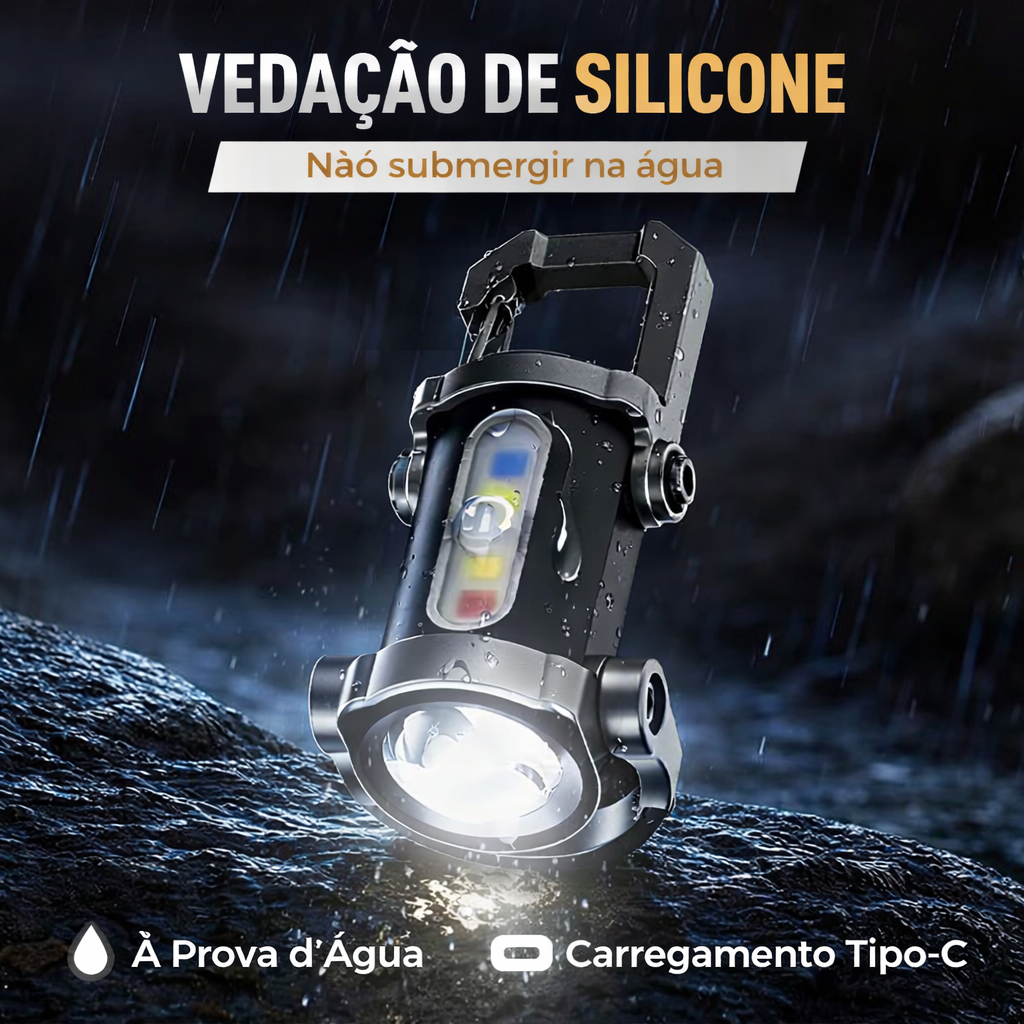 Potente farol LED para moto