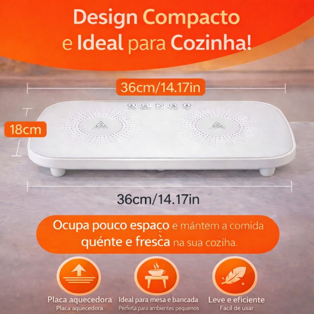Bandeja Térmica Elétrica para Alimentos