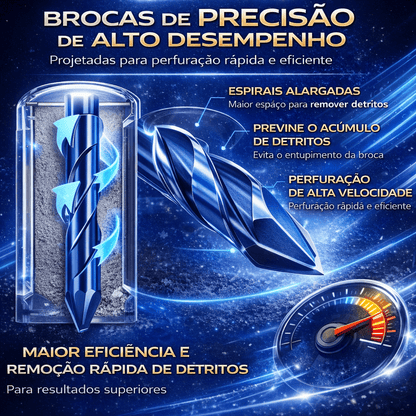 Conjunto de 4 Brocas Multifuncionais