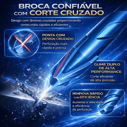 Conjunto de 4 Brocas Multifuncionais