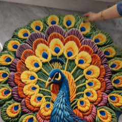 Tapete Pavão 3D Premium 🦚