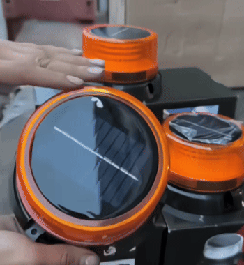 🚨 Luz de Alerta Solar à Prova d'Água com Base Magnética