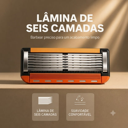 Aparador Premium de 6 Lâminas – Suave e sem irritação