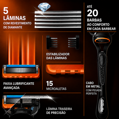Rifinitore Premium a 5 Lame – Delicato e Senza Irritazioni