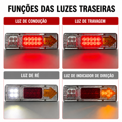 Farolim traseiro LED para camião e reboque