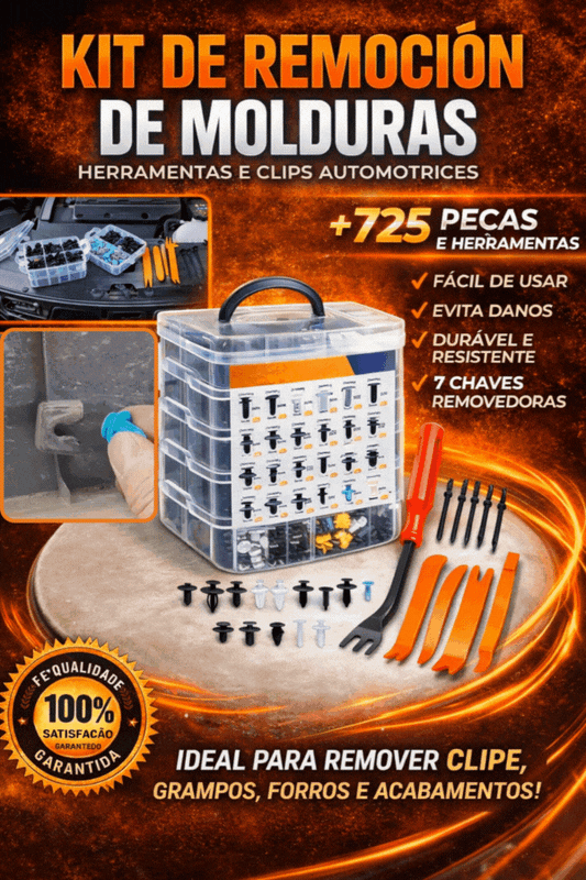 Kit de clipes de fixação para automóvel