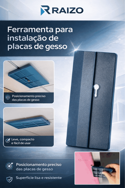 Ferramenta para instalação de placas de gesso