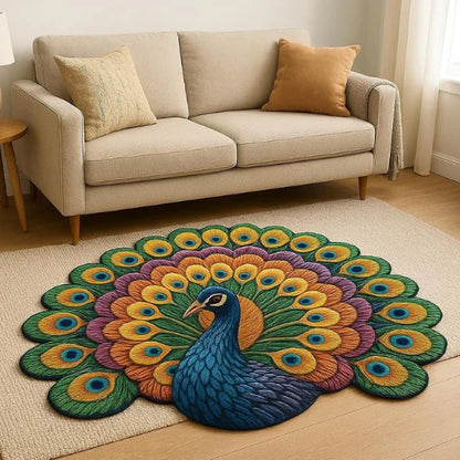 🔥Tapete 3D de pavão