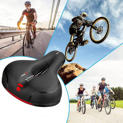 Sella da bicicleta comoda e ampia