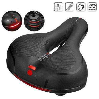 Sella da bicicleta comoda e ampia