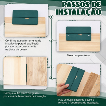 Ferramenta para instalação de placas de gesso