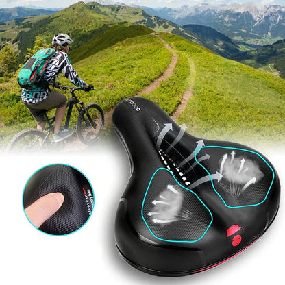Sella da bicicleta comoda e ampia