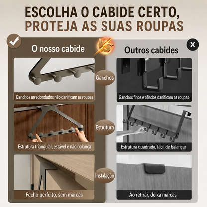 Cabide de Porta Multifuncional 🏠