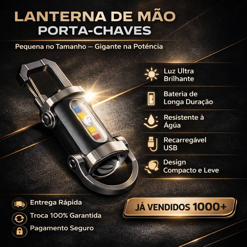 Lanterna de Mão Porta-Chaves