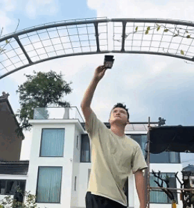 Luz solar de exterior com clip