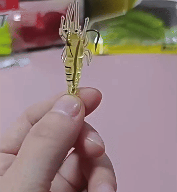 Isca Artificiale Camarão 4cm – Soft Bait Realista 🦐