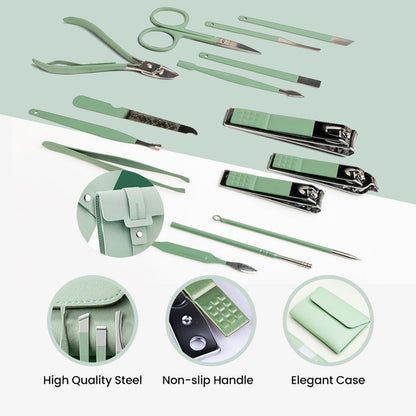 Conjunto requintado de corta-unhas (16 peças)