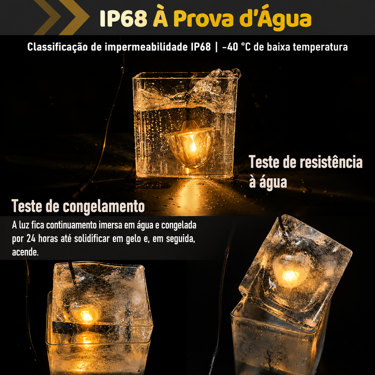 Luz LED Melancia 3.5 Polegadas Âmbar com Aro em Aço Inox