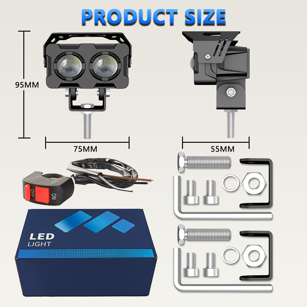 🔥Farol de nevoeiro LED universal